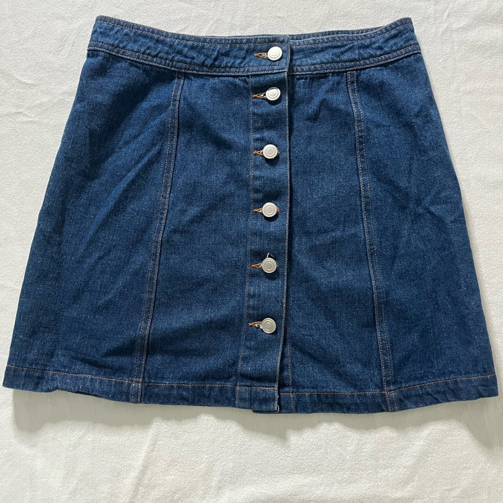 Sans Souci Blue Denim Skater Skirt